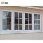 आधुनिक सरल एल्यूमीनियम रेट्रो ग्लास खिड़कियां घर के लिए फ्रेंच खिड़की जलरोधक