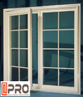 ग्रिड डिजाइन सफेद एल्यूमीनियम खिड़कियों के साथ आवासीय पुश आउट केस विंडोज / एल्यूमिनियम पिवोटिंग विंडो
