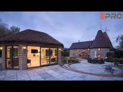 Aluminium Folding Patio Doors Tempered Glass Bi Fold Eu Certified