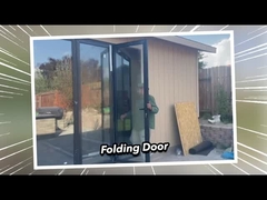 2 मिमी एल्यूमीनियम डबल ग्लेज़ेड प्रीमियम मौसम प्रतिरोधी स्लाइडिंग ग्लास दरवाजे 2.1 मीटर ऊंचाई