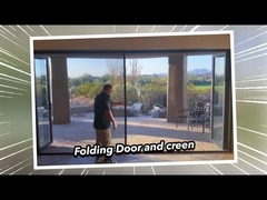 2 मिमी एल्यूमीनियम डबल ग्लेज़ेड प्रीमियम मौसम प्रतिरोधी स्लाइडिंग ग्लास दरवाजे 2.1 मीटर ऊंचाई