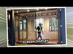 2 मिमी एल्यूमीनियम डबल ग्लेज़ेड प्रीमियम मौसम प्रतिरोधी स्लाइडिंग ग्लास दरवाजे 2.1 मीटर ऊंचाई