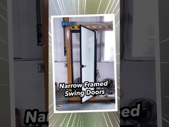 2 मिमी एल्यूमीनियम डबल ग्लेज़ेड प्रीमियम मौसम प्रतिरोधी स्लाइडिंग ग्लास दरवाजे 2.1 मीटर ऊंचाई