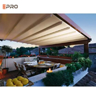 अनुकूलित आधुनिक एल्यूमिनियम पेर्गोला वाटरप्रूफ सनशेड वापस लेने योग्य समायोज्य पीवीसी छत