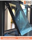एल्यूमीनियम मिश्र धातु आधुनिक शामियाना खिड़की, अंतरिक्ष की बचत शामियाना कांच की खिड़की awnings ऊर्ध्वाधर खिड़की एल्यूमीनियम खिड़की awnings
