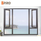 आधुनिक कस्टम क्षैतिज ख़िड़की तूफान विंडोज़ / एल्यूमिनियम हाउस विंडोज़ मानक एल्यूमीनियम ख़िड़की खिड़की के आकार: