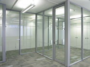 साफ टेम्पर्ड आधुनिक कार्यालय ग्लास विभाजन प्रणाली सफाई के लिए आसान