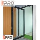 आवासीय घर की कीमत के लिए डबल लो ई ग्लास के साथ आंतरिक एल्युमीनियम हिंग वाले दरवाजे