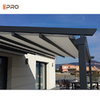 बड़े वापस लेने योग्य अनुकूलित सनशेड पेर्गोला वाणिज्यिक आउटडोर सौर छत पेर्गोला